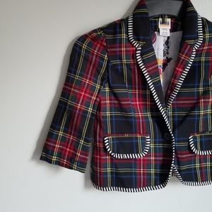 Harajuku Mini Plaid Blazer